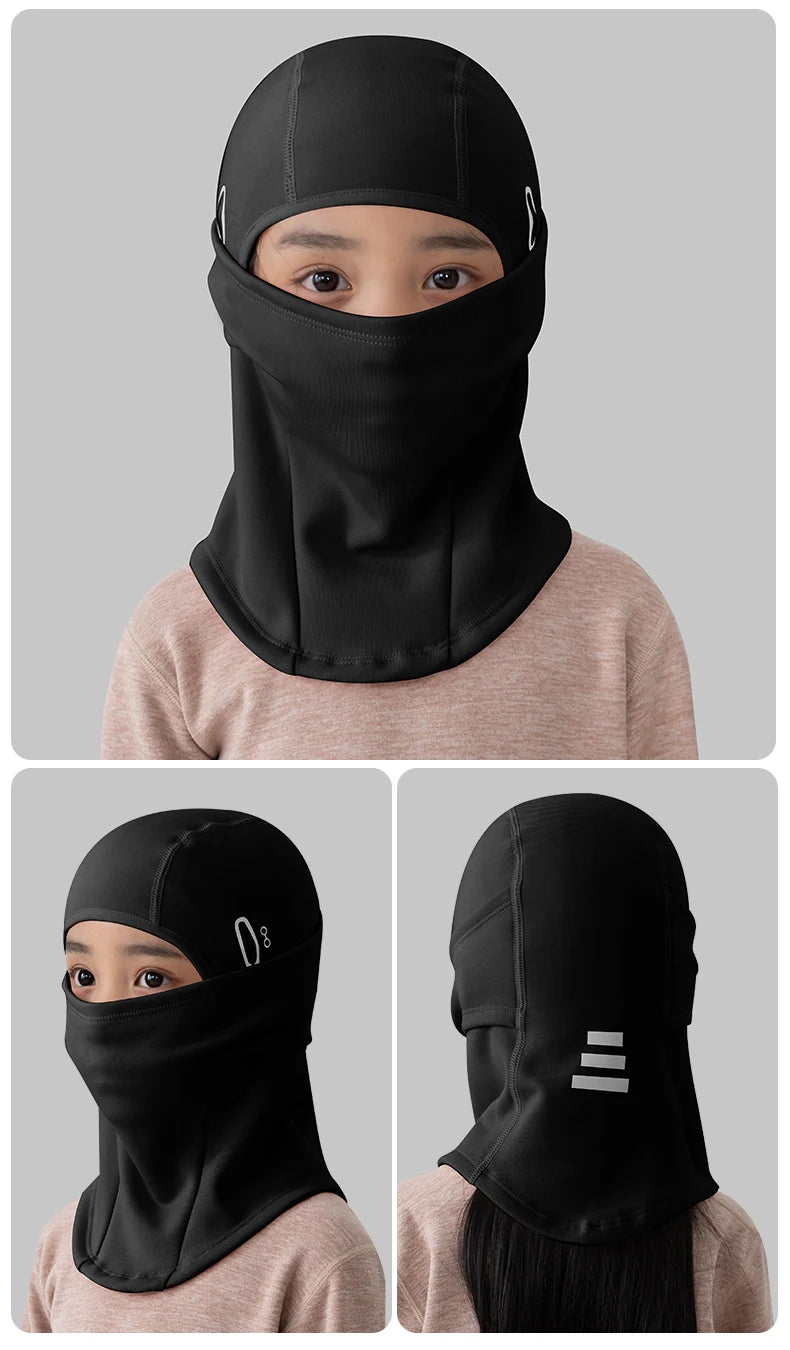 Children's ski warm headgear outdoor windproof cold-proof cycling mask helmet lining balaclava hat men and women