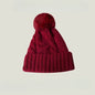 Winter Twist Knitting Hats Warm Fur Pompom Thick Plush Cap Beanies Solid Ladies Versatile Ski Snow Skullies Beanies Velvet Hat