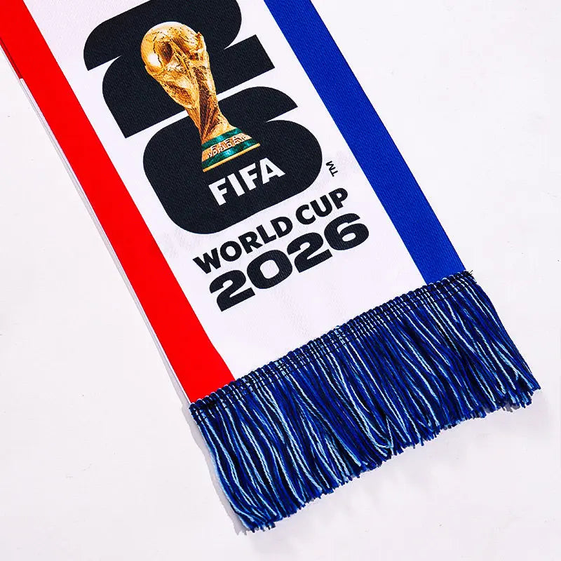 FIFA 2026 World Cup Souvenirs & Merchandise, National Team Fan Scarf, Cheer Scarf for Football Fans