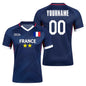 2026 France Flag Print Football Jersey Custom Name Number Quick Dry Sports Tees For Soccer Fans Training Uniform Dropshipping