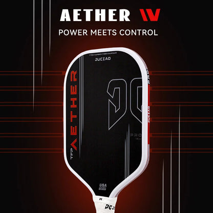 JUCiAO Gen4 Thermoformed T700 Raw Carbon Fiber Pickleball Paddle For Power & Spin (16MM)