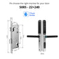 Waterproof TTLock Outdoor Gate Fingerprint Bluetooth APP RFID Code Keyless Electronic Smart Door Lock for Glass Aluminum Sliding