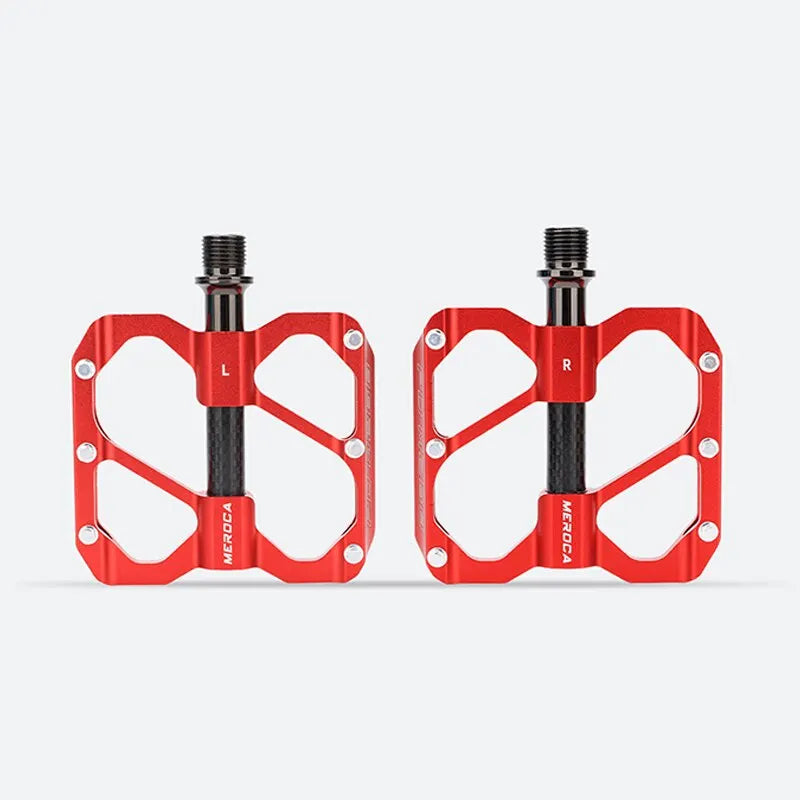 MEROCA Bicycle Pedal 3 Bearing Non-Slip Mtb Pedals Sealed Three Bearing Aluminum Alloy Mountain Bike Pedal Cycling Accessories