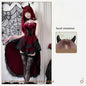 Sexy Lingerie Cosplay Dark Gothic Halloween Costume Ladies Dress Dovetail Witch Vampire Bride Performance Costume Red Suit
