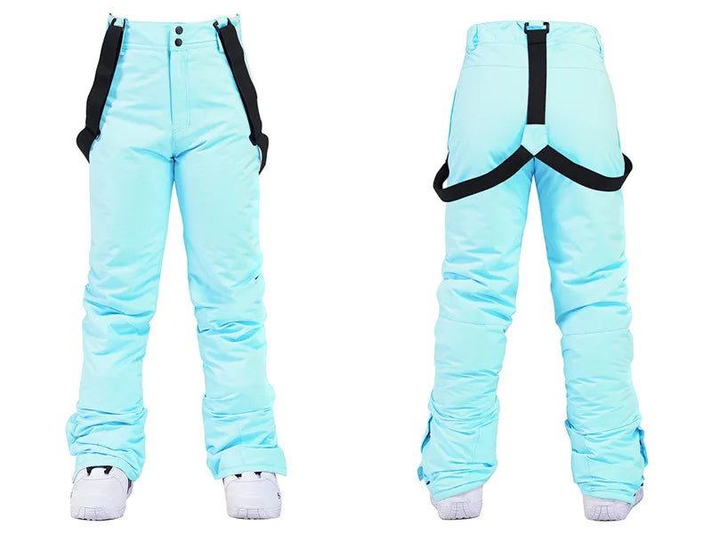 New Fashion Letter Women Ski Suit Winter Windproof Waterproof Snowboarding Jacket and Pants Snow Walking Clothes Female Snowsuit