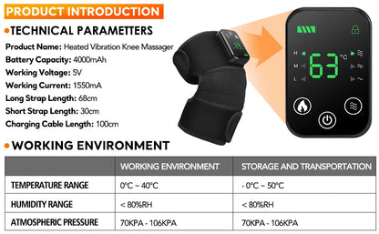 Electric Heating Shoulder Brace LED Display Vibration Shoulder Massage Support Belt Strap For Joint Brace Care Muscle Relaxation