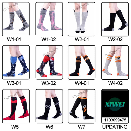 New Heated Socks for Men Women Rechargeable 6000mah Battery Electric Socks Winter Foot Warmer Outdoor Skiing Hunting Fishing