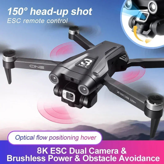 2025 New Z908 Pro /MAX 8K Drone ESC Professional 8K Dron Optical Flow Localization 3sided Obstacle Avoidance Quadcopter Toys