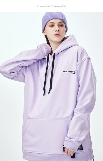 Oversize Ski Hoodie Men Women Warm Windproof Waterproof Snow Hoodie Ski Jacket Skiing Snowboarding Hooded Jackets Ski Equipment