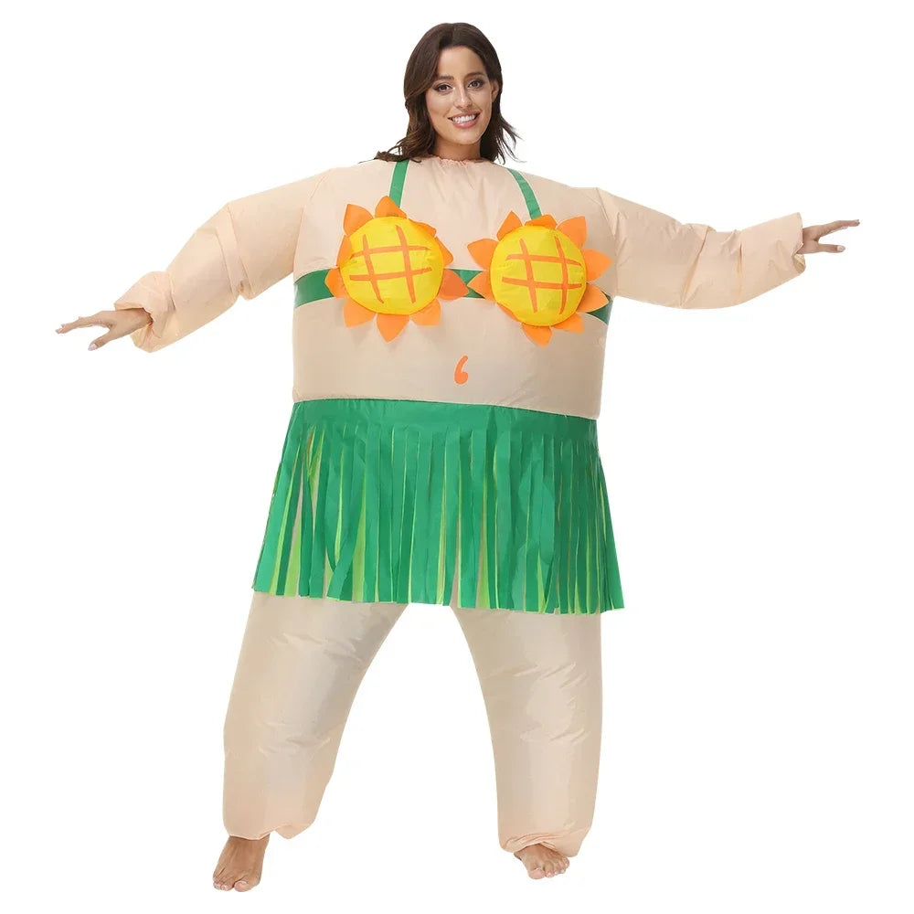 custom Adult Sumo Ballet Clown Inflatable Costumes Purim Halloween Christmas Anime Cosplay Costume Scary Mascot Party Dress ZML
