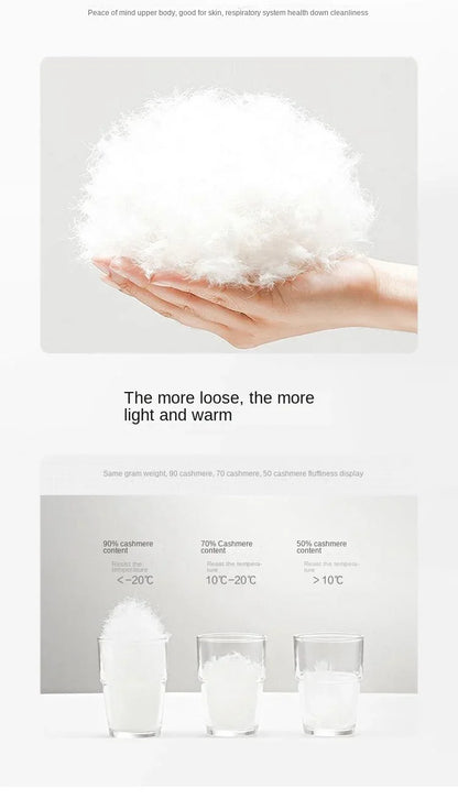 New Women High-end Down Jacket Imported copy Fox Fur Shawl Collar Down Coat Long Young Fashion Warm Slim-fit Fashion Jacket