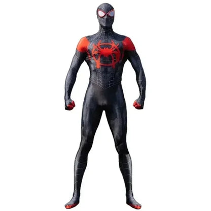 2024 For Adult Anime Spider Man Across The Spider-Verse Cosplay Costume Miles Morales Superhero Jumpsuit