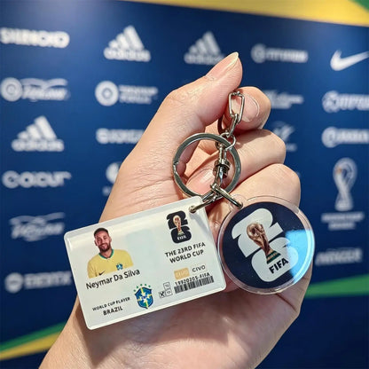FIFA Official 2026 World Cup Trophy Keychain Authentic World Cup Merchandise Football Fan Gift Pendant