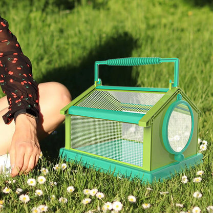 New 4 Color Portable Butterfly Insect Habitat Cage with Carrying Handle Collapsible Breathable Mesh Caterpillars Cage for Insect