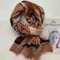 Foreign trade original single Italian autumn and winter new fashion brand printed light luxury shawl scarf