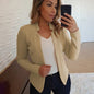 Women Thin White Blazers Spring 2025 Female Summer Blazer Long Sleeve Open Stitch OL Womens Slim Coats Femme Ladies Black Tops