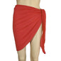 Summer Solid Bikini Cover Ups Shorts Pareo Wraps Sarong Skirt Swimsuit Beachwear Women Beach Skirts Swimwear Half Wrapped Skirt