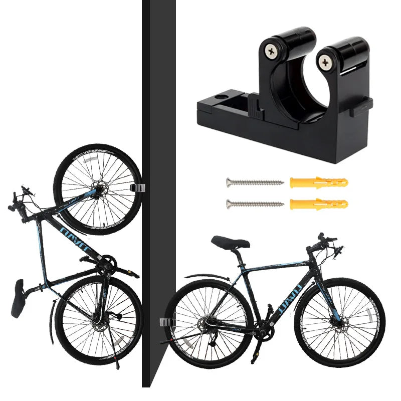 Bicycle Stand Parking Hook Tire Clamp Garage Organizer Wall Mount Clip Buckle Road MTB Bike Hanger Support Bracket Rack Storage