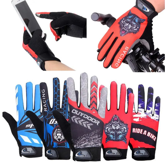 Fitness Long Fingered Unisex Mountain Bike Gloves Riding Mtb Cycling Gloves Motocross Gloves Bike Gloves Motorcycle Gloves