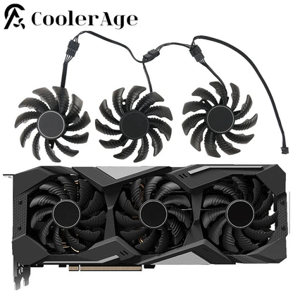 Video Card Fan For Gigabyte GeForce RTX 3060 3070 Gaming RTX 3060Ti 3070Ti Ti Eagle 78MM PLD08010S12HH Graphics Card Cooling Fan