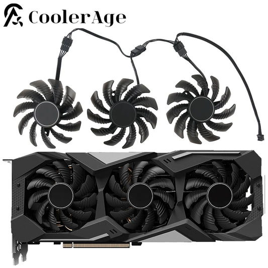 Video Card Fan For Gigabyte GeForce RTX 3060 3070 Gaming RTX 3060Ti 3070Ti Ti Eagle 78MM PLD08010S12HH Graphics Card Cooling Fan