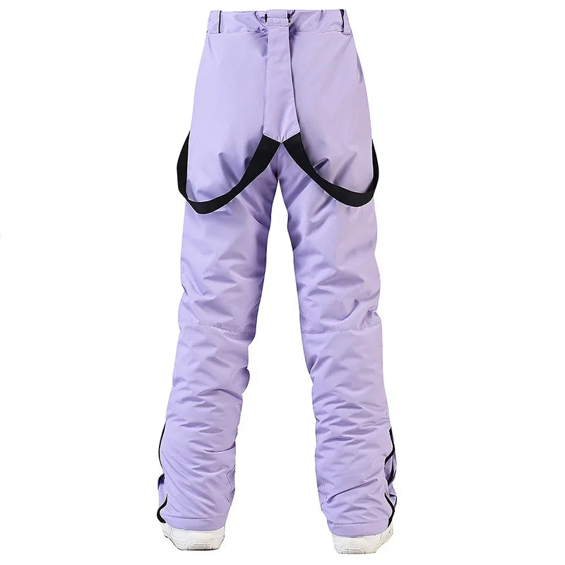 Women's and Men's Ski Pants Windproof Waterproof Snowboarding Pants Winter Outdoor Warm Snow Sports Pants Men Women Skiing