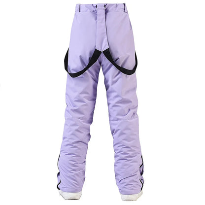 Women's and Men's Ski Pants Windproof Waterproof Snowboarding Pants Winter Outdoor Warm Snow Sports Pants Men Women Skiing