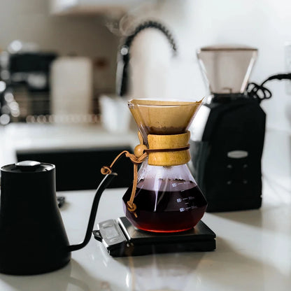 Glass Coffee Pot Drip Brewing Chemex Cafetera 400M/600ML Hand Brewed Coffee Filter Cup Pour Over Coffee Maker For Home Office