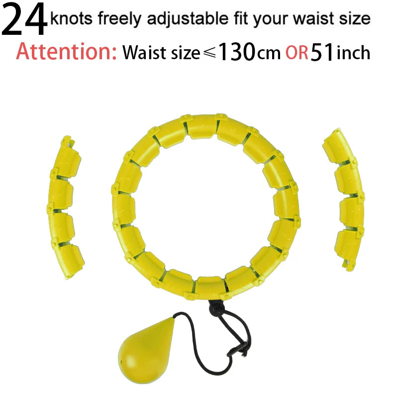 32/24/28 Section Adjustable Sport Hoops Abdominal Waist Exercise Detachable Hoola Massage Fitness Hoop Training Weight Loss