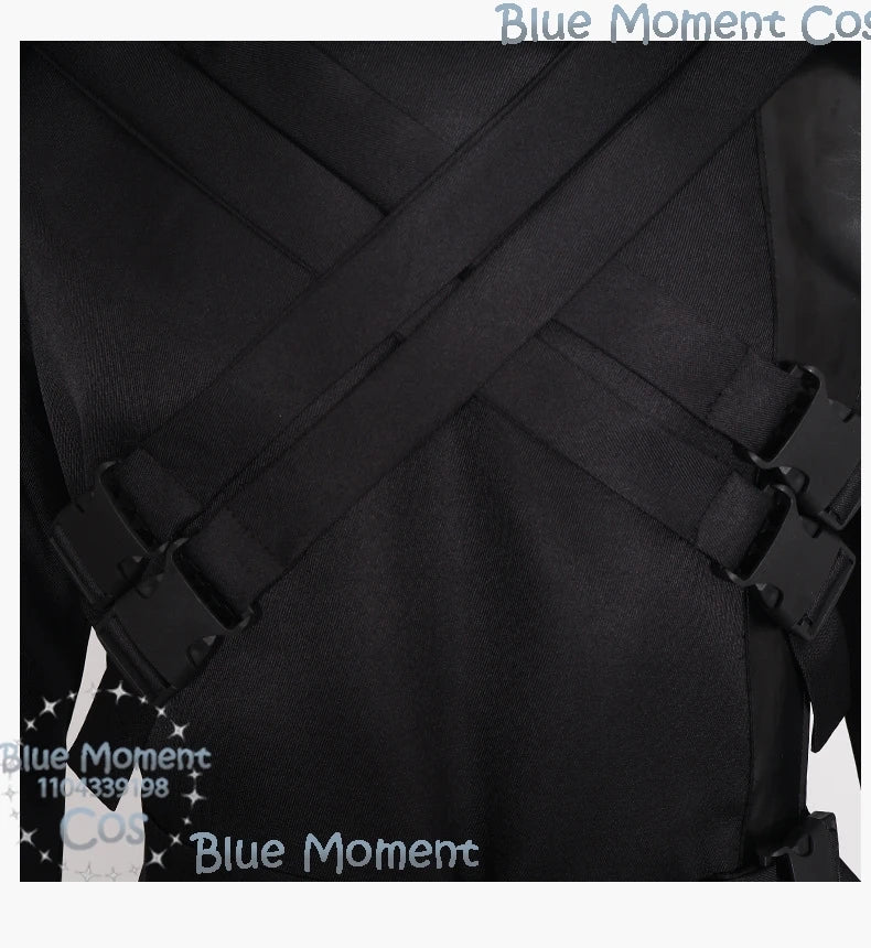 The Ghost Face Game Dead by Daylight Cosplay Disfraz mujer Black Costume Gothic Man Suit Full Set Halloween Carnival Customized