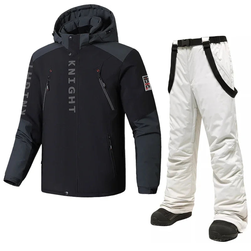 Fleece Ski Jackets and Pants, Good Quality L-8XL Windproof WaterProof.