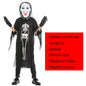 Halloween Scary Skeleton Ghost Cosplay Costume Masks Gloves Costume Suit Masquerade Carnival Horror Clothes for Adults Kids