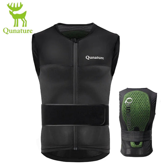 Qunature Winter Ski Vest CE1 Level Anti-Collision Waist Protector Sports Vests Protection Adults Vest Anti-Fall Vest Jackets