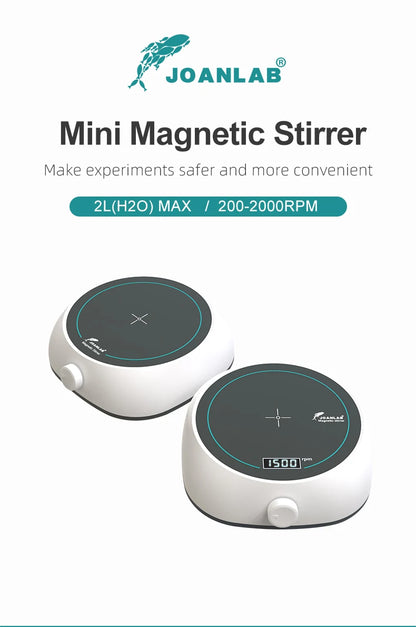 JOANLAB Mini Magnetic Stirrer Laboratory Liquid Mixer Magnetic Mixer With Stir Bar