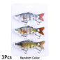 6/3/1Pcs Fishing Lure Sinking 10cm 17.5g 6 Segment Multi Jointed Swimbait Artificial Wobblers Crankbait Hard Bait Pesca Tackle