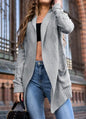Knitted Sweater Cardigan Pocket Long Sleeve for Women Spring Loose Fit Casual