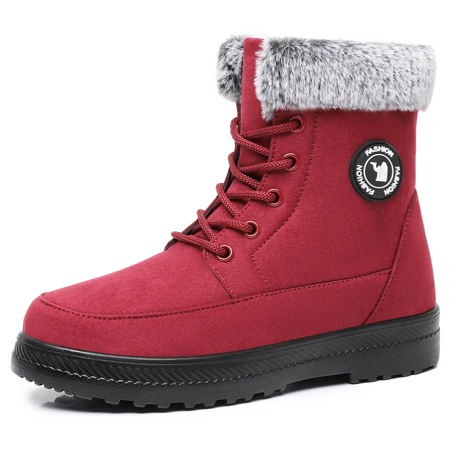 Winter New Women's Thick Plush Cotton Boots and Mid Top Warm Snow Boots Are Fashionable  Trendy  and Upgraded for Warmth