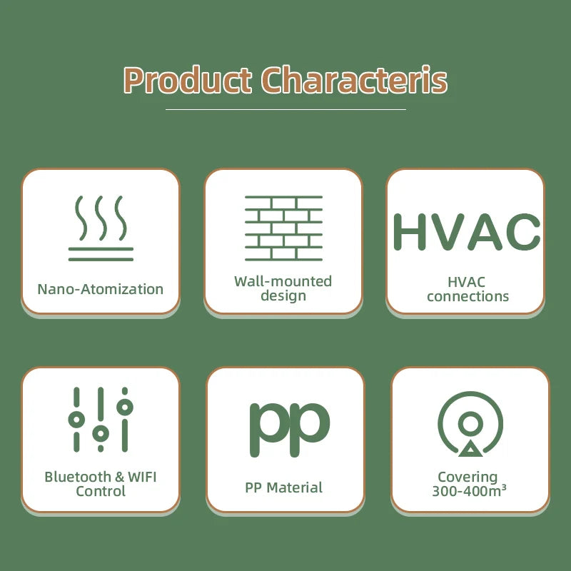 NAMSTE Aroma Diffuser WIFI Electric Aromatic Oasis Bluetooth Room Fragrance  Air Freshener Essential Oils  Purifiers 400m³