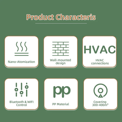 NAMSTE Aroma Diffuser WIFI Electric Aromatic Oasis Bluetooth Room Fragrance  Air Freshener Essential Oils  Purifiers 400m³