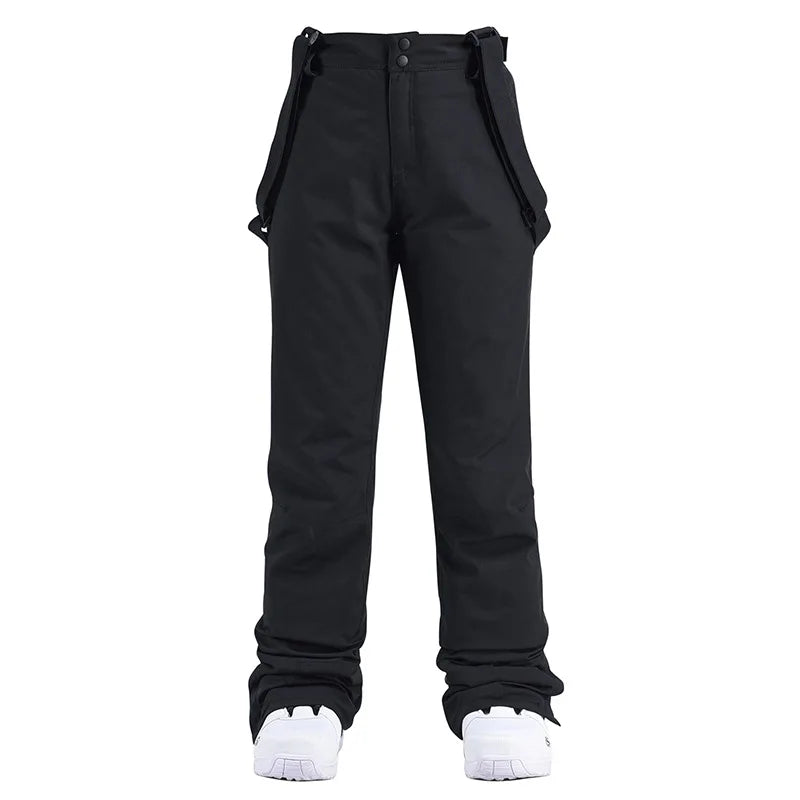 Cheap Women's and Men's Ice Snow Pants Outdoor Snowboarding Clothing Strap Trousers Skiing Suit Wear 10K Waterproof