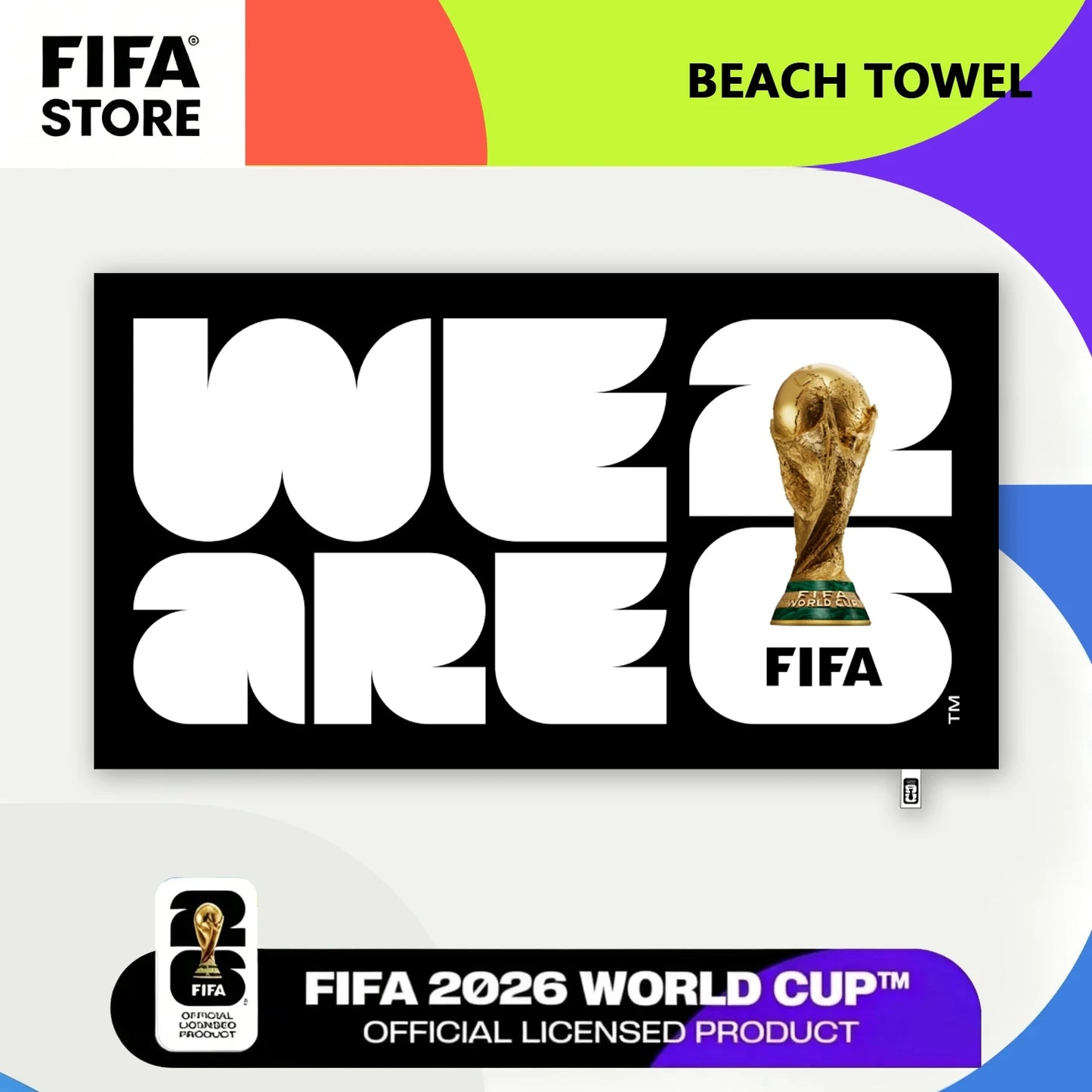 FIFA 2026 World Cup Microfiber Quick-Dry Beach Towel, Hooded Poncho Bathrobe for Swimming, Absorbent Changing Robe for Men Women