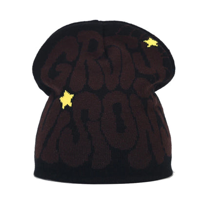 Bocca Beanie Y2K Knitting Hat For Men Women Warm Winter Autumn Letter Cartoon Streetwear Knitting Cap Hip Hop Gorras New Fashion