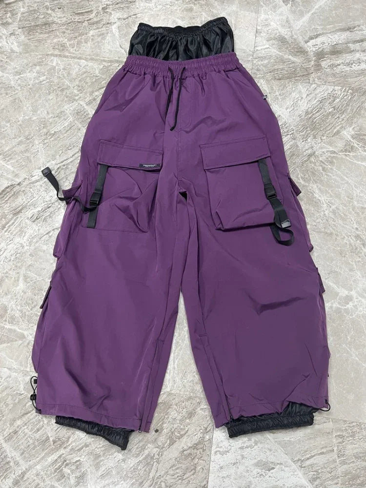 Men Women's Oversized Ski Snowboarding Pants Waterproof Breathable Thermal Snowboard Pants Warm Winter Pantalon De Nieve Mujer