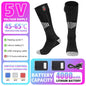 Winter Heated Sock Rechargeable Battery Stocking Men Women Electric Heating Ski Socks Sports Thermal Warmer Foot