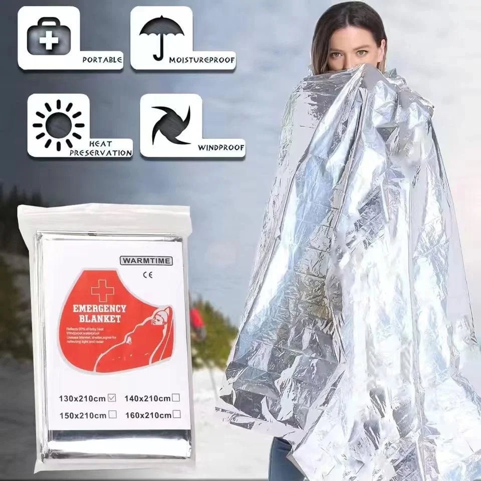 20 PACKS Extra Large 82"x 52 Emergency Solar Mylar Blanket Survival Safety