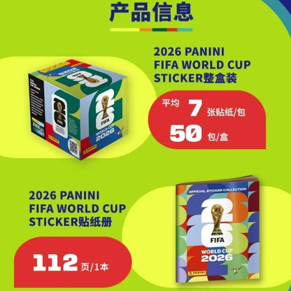 Genuine 2026 Panini FIFA World Cup USA Mexico Canada Collection Sticker Messi Mbappé Ronaldo Football Collectible Souvenir Gift