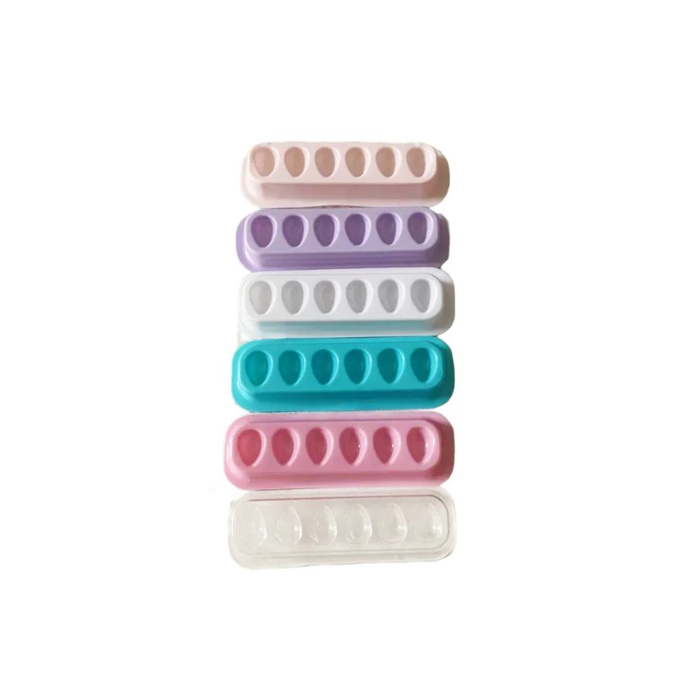 50PCS=1BOX Self Adhering Eyelash Extension Lash Glue Tray Wells Fan maker Private Label  Available