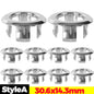 24/1Pcs Faucet Wash Basin Overflow Ring Sink Overflow Cover Home Kitchen Bathroom Basin Trim Bath Sink Round Hollow Ring Plug