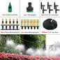Automatic Sprayer System Patio Misting Cooling Adjustable Rotating Copper Atomizing Nozzle Nebulizer Sprinkler irrigation kit