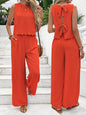 2025 Summer New Women's Fashion Sleeveless Tank Top Casual Pants Set